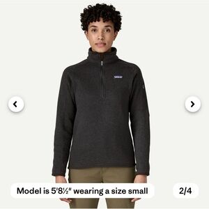Patagonia Better Sweater Fleece 1/4 Zip Black Pullover
